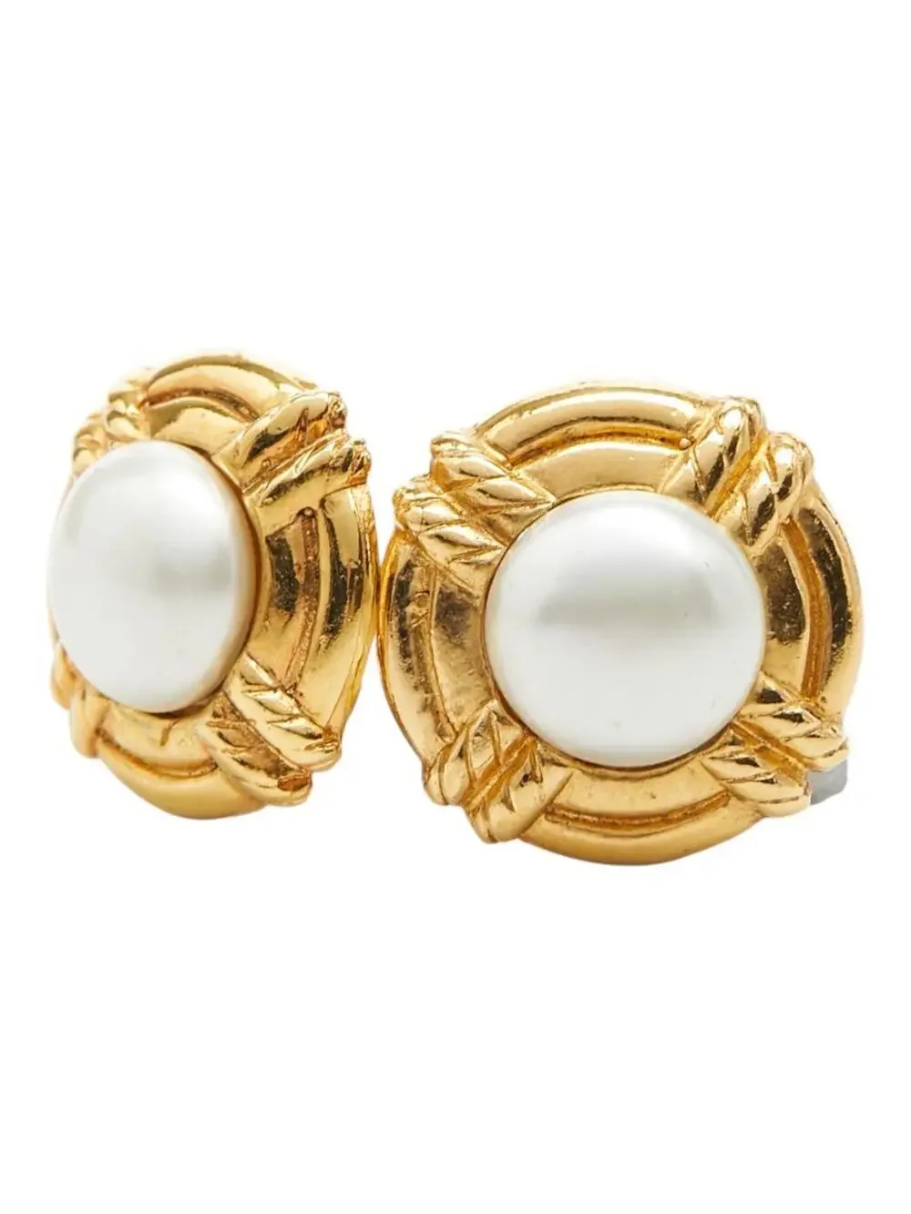 Chanel Vintage Clip-On Earrings Pearl #247016C46B
